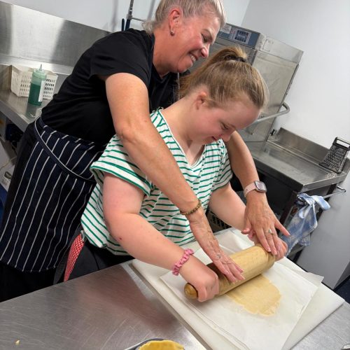 Michelle And Hannah Cooking